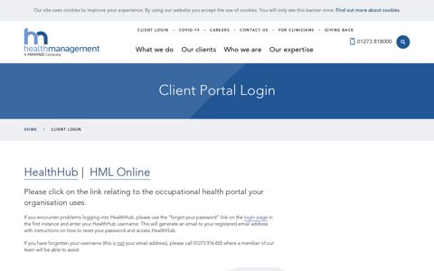 Client Portal Login | Health Management