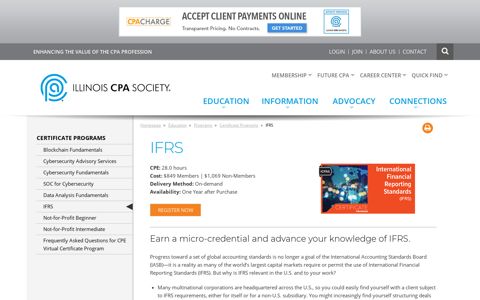 IFRS - Illinois CPA Society