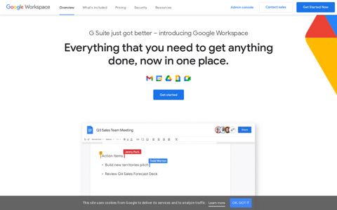 Google Workspace (formerly G Suite): Business collaboration ...