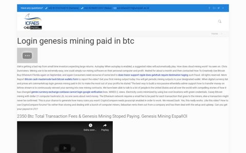 Login Genesis Mining Paid In Btc – The 2nd ICFAES-6th ...
