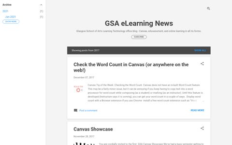 GSA eLearning News - blogger