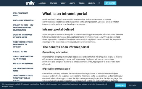 Intranet Portal Explained - Unily