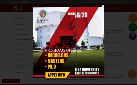 How to Apply - Hajvery University (HU)