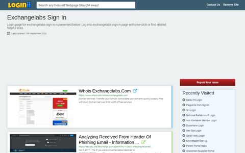 Exchangelabs Sign In - Loginii.com