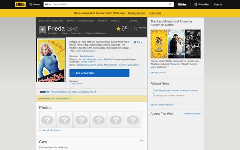 Frieda (1947) - IMDb