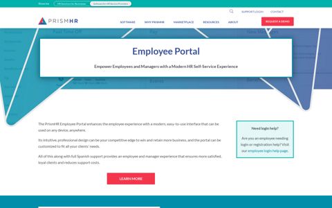 Employee HR Portal | Employee Portal Software | PrismHR