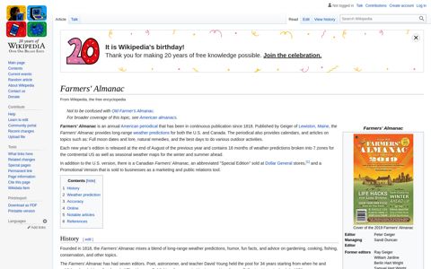 Farmers' Almanac - Wikipedia