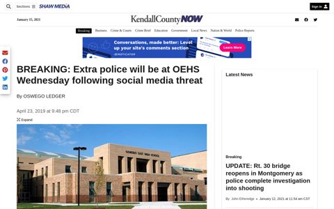 BREAKING: Extra police will be at OEHS Wednesday ...