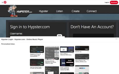 Hypster Login | Online music player, Music playlist, Login - Pinterest