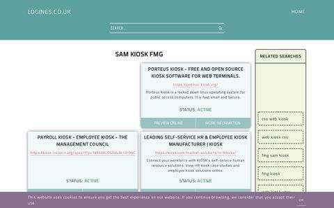 sam kiosk fmg - General Information about Login - Logines.co.uk
