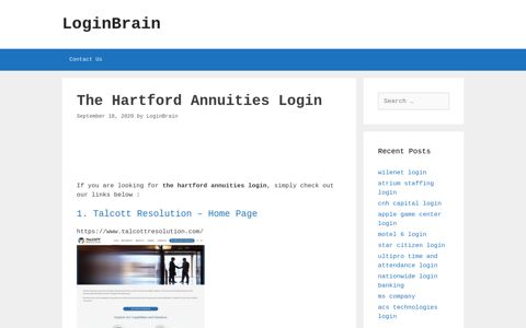 the hartford annuities login - LoginBrain