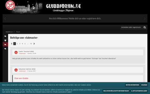 Beiträge von -clubmaster- - Glubbforum