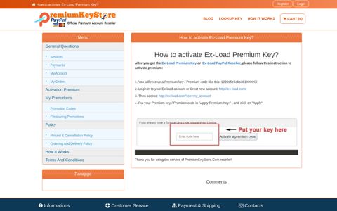 How to activate Ex-Load Premium Key? - PremiumKeyStore ...