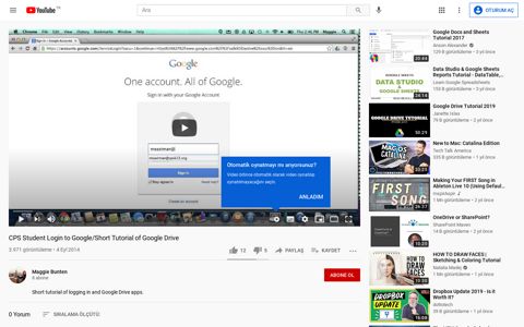 CPS Student Login to Google/Short Tutorial of ... - YouTube