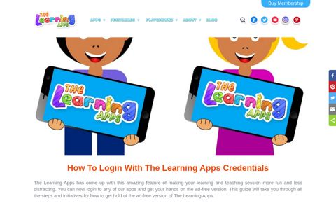 How To Login With The Learning Apps Credentials