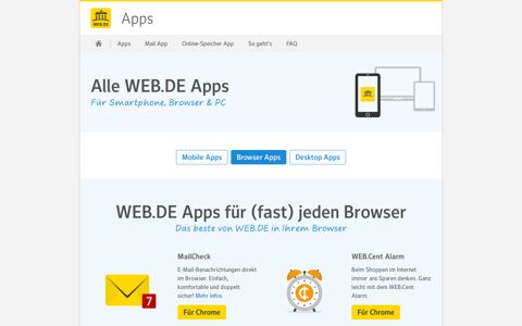WEB.DE Mobile Apps kostenlos downloaden - einfach und ...