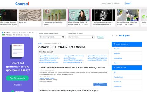 Grace Hill Training Log In - 12/2020 - Coursef.com