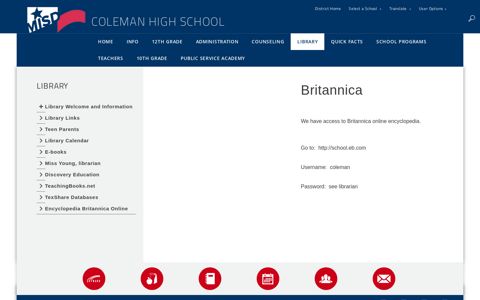 Library / Encyclopedia Britannica Online - Midland ISD