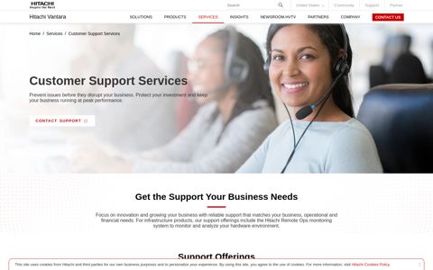 Customer Support Services | Hitachi Vantara