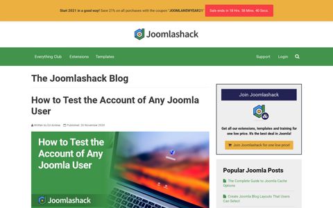 How to Test the Account of Any Joomla User - Joomlashack