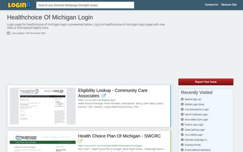 Healthchoice Of Michigan Login - Loginii.com