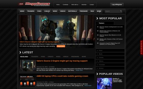 MegaGames - Game Trainers, Cheats, Mods, Fixes, News and ...