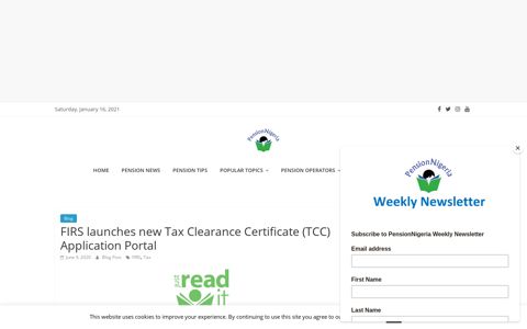 FIRS launches new Tax Clearance Certificate (TCC ...