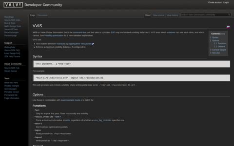 VVIS - Valve Developer Community