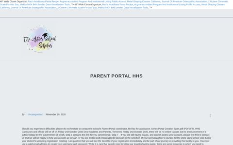 parent portal hhs - The After School Scholar