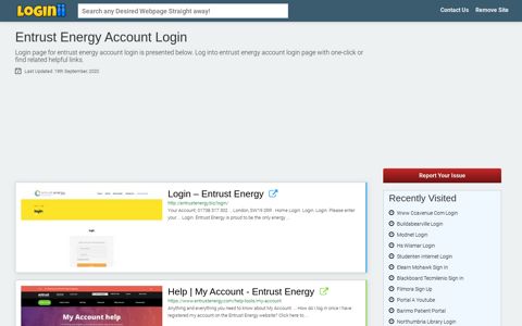 Entrust Energy Account Login - Loginii.com