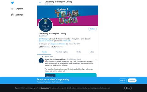 University of Glasgow Library (@uofglibrary) | Twitter
