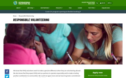 Responsible Volunteering | International Volunteer HQ