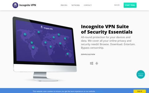 Incognito VPN - The most trusted VPN