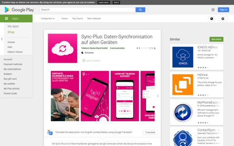 Sync-Plus: Daten-Synchronisation auf allen Geräten - Apps on ...