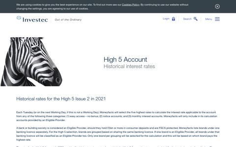 High 5 Account - Investec