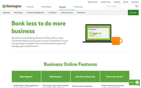 Small Business Online Banking Overview - Huntington Bank