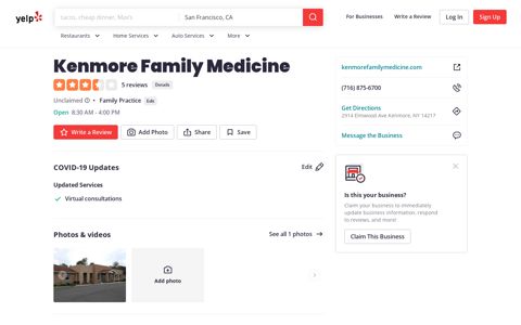 Kenmore Family Medicine - Family Practice - 2914 Elmwood ...