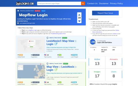 Mapflow Login - Logins-DB