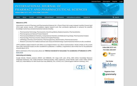 International Journal of Pharmacy and Pharmaceutical ...