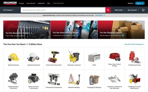 Grainger Industrial Supply - MRO Products, Equipment and ...