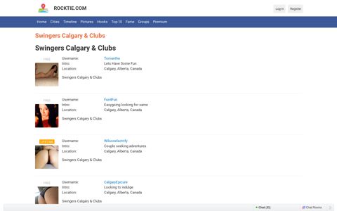 Swingers Calgary Swinger Couples Clubs - RockTie.com