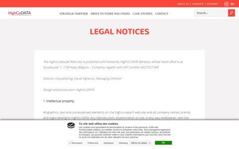 Legal Notices | HighCo Data