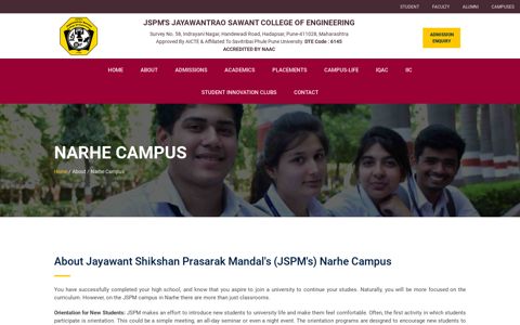 JSPM Narhe Campus | JSCOE