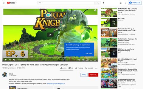 Portal Knights - Ep. 6 - Fighting the Worm Boss! - YouTube