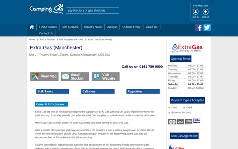 Extra Gas (Manchester), Gas Stockists in Eccles, Greater ...