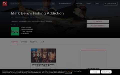 Mark Berg's Fishing Addiction TV Show: News, Videos, Full ...
