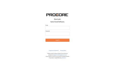 Member Login - Procore - Procore is for Owners
