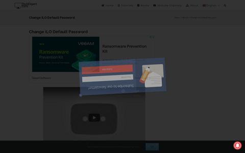 Tutorial - How to Change iLO Default Password