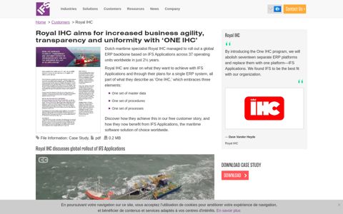 Royal IHC - IFS Customer Story | IFS