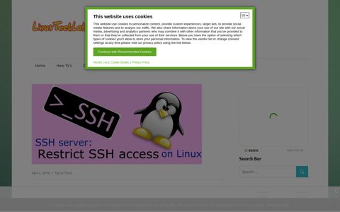 SSH server: Restrict SSH access on Linux - LinuxTechLab